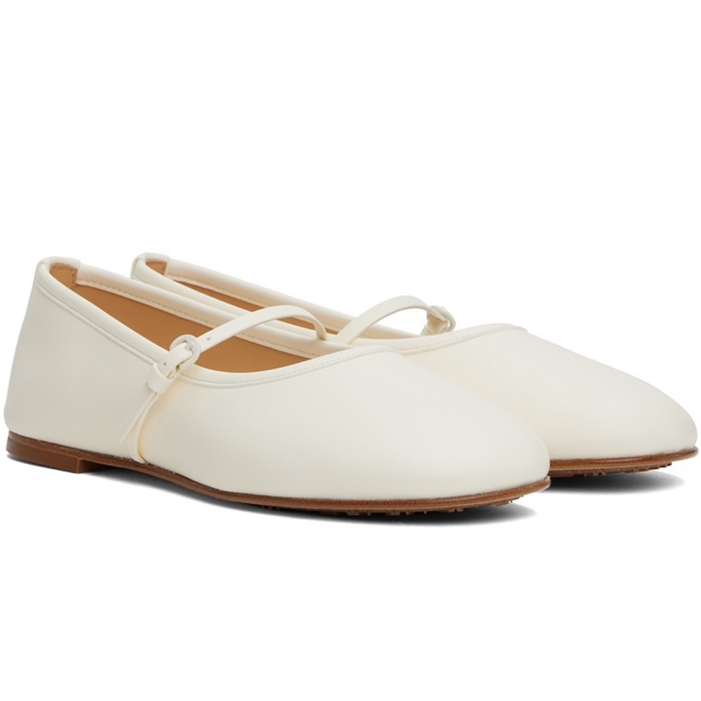 Dear Frances Balla Cream Mary Jane Ballet Flats size 41 - Picture 4 of 7